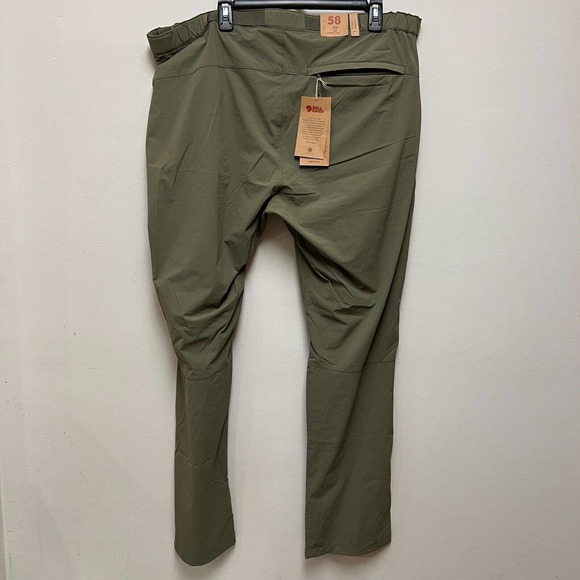 COPY - NWT Fjallraven Men's Green High Coast Hike Trouser Pants Belted Green Ou… - Picture 6 of 10